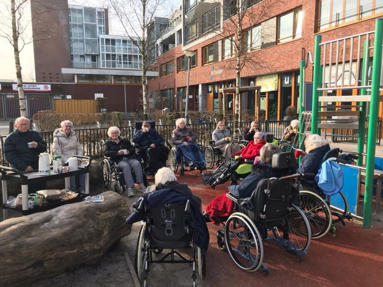 Genieten van het eerste voorjaarszonnetje