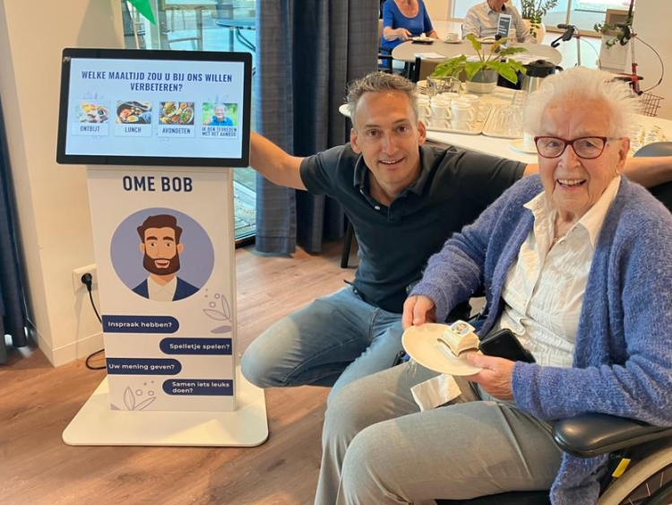 Ome Bob in het revalidatiecentrum